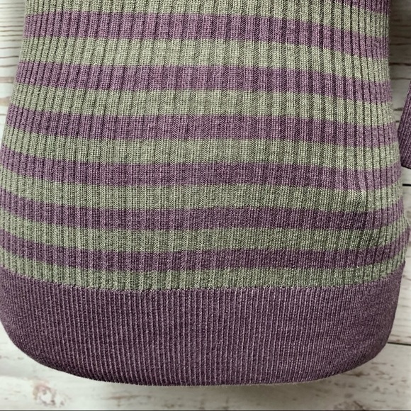 Nwt Free People Purple Combo Striped Turtleneck - Picture 4 of 7